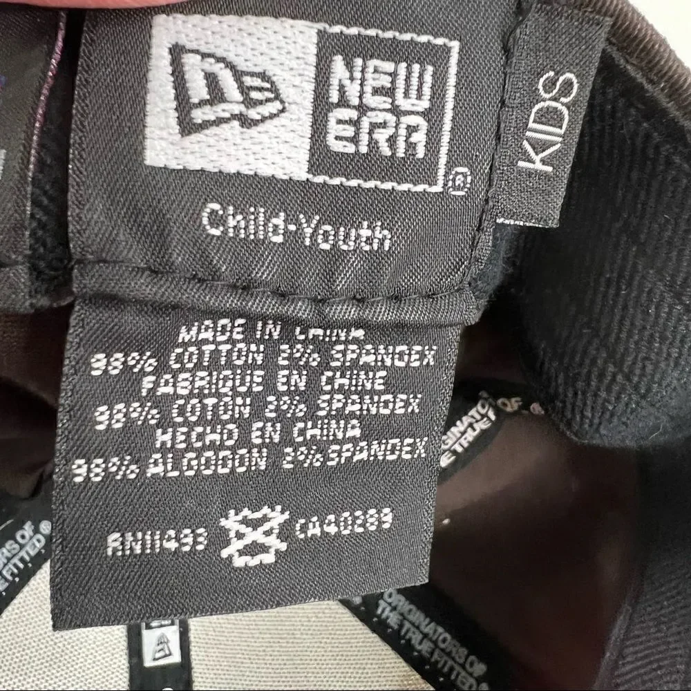 New Era child/youth Black and White Philadelphia Phillies 2008 World Champ hat
